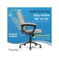 thumbnail image 6 of Click365 Transform 3.0 Ergonomic Mid Back Desk Chair Vegan Leather Grey, 6 of 8