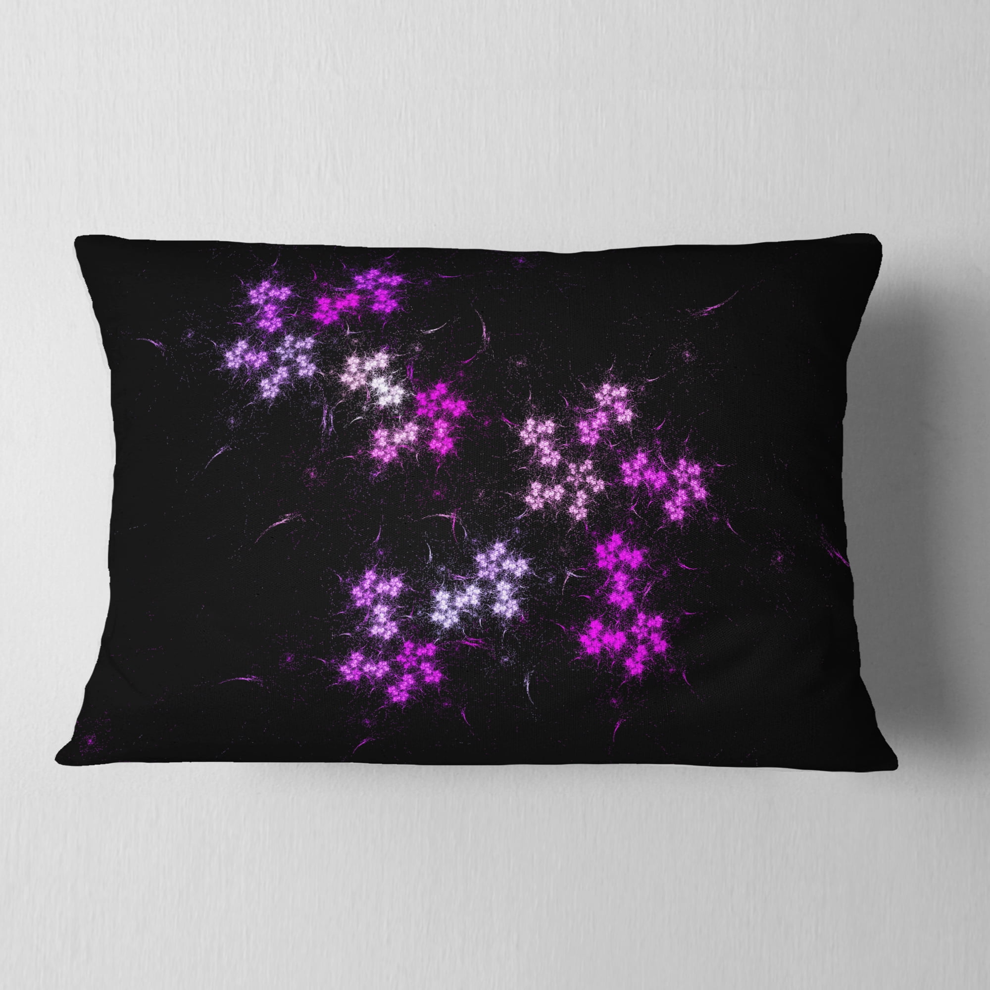 Designart Placer Stars in Distant Galaxy - Abstract Throw Pillow - 12x20