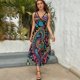 thumbnail image 5 of Vestido Largo Sin Mangas Para Mujer, Paisley Print Traje Informal Para Cumpleaños, Verano, 5 of 5