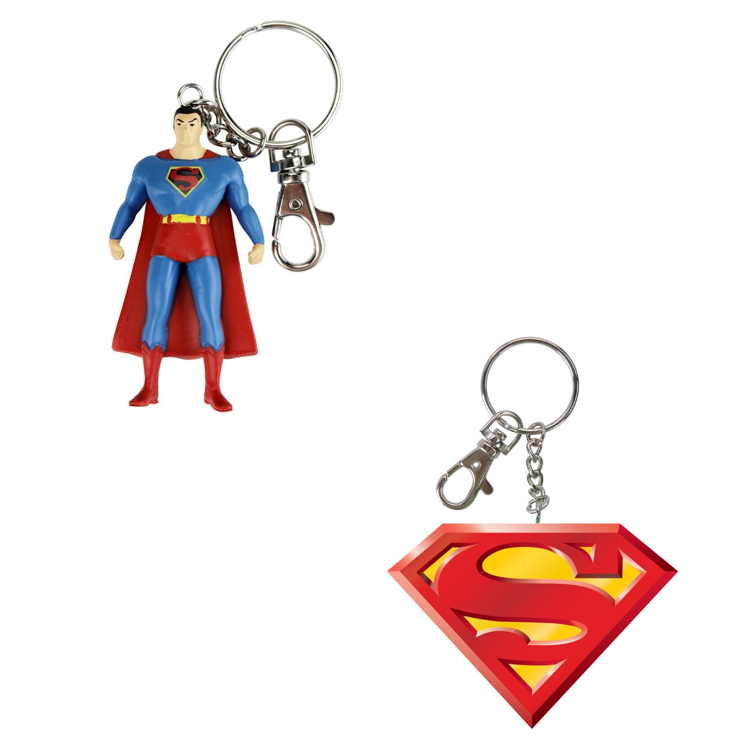 DC Comics 2013 Superman Logo Soft Touch Keyring/ Rubber Key Chain 