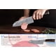 thumbnail image 5 of Cuchillo de Cocina Chef Japonés, Acero Inoxidable Alemán, Cuchilla de Punta Completa, Ultra Afilado con Mango Ergonómico para Cortar, Rebanar Carne y Verduras, Patrón Martillado Irregular, 5 of 7