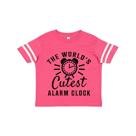 

Inktastic The Worlds Cutest Alarm Clock Gift Toddler Boy or Toddler Girl T-Shirt