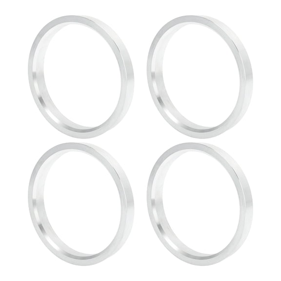 Unique Bargains Car Wheel Hub Centric Rings OD 79.6mm to ID 69.6mm Wheels Center Shaft Shock Absorbing Hubrings Aluminium Alloy Silver Tone Durable
