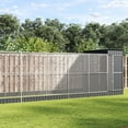 thumbnail image 1 of vidaXL Aviary with Extension Silver 623x203x216 cm Steel, 1 of 5