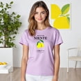 thumbnail image 3 of Playera Blusa De LimonesDolce Far Niente – Disfruta el Placer de No Hacer Nada con Estilo Color Lila Talla Chica Marca Emil SaEs, 3 of 4