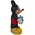 thumbnail image 4 of Gemmy Airblown Inflatable Mickey Mouse with Easter Basket, 3.5 ft Tall, Black, 4 of 5