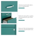 thumbnail image 2 of Space Solutions 18" Deep 2 Drawer Letter Width Vertical File Cabinet, Teal, 2 of 14
