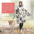 thumbnail image 4 of Wearable Oversized Blanket,Colorful Chicken Pattern Wearable Blanket Hoodie for Adults,Cozy Hooded Blankets with Super Pockets,Super Warm Fuzzy Pullover for Women & Men, 4 of 6
