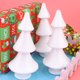 thumbnail image 2 of EeaseMX 2 modelos de árbol de Navidad blanco para niños, material de manualidades DIY, adorno navideño, accesorios decorativos para niños (2 tamaños), 2 of 8