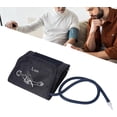 thumbnail image 4 of Manguito de presión arterial con brazalete alargado - Tejido suave, práctico conector - Apto para personas mayores, obesas, 4 of 5