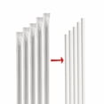 thumbnail image 2 of 100 Pack White Paper Drinking Straws Wrapped Eco-Friendly Party Supplies Wedding, 2 of 4