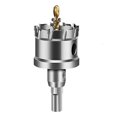 thumbnail image 1 of 35mm Tungsten Carbide Hole Saw, TCT Hole Saw Drill Bit with 1 Titanium Plated Pilot Drill Bits for Stainless Steel, Sheet, Metal, 1 of 5