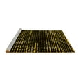 thumbnail image 2 of Ahgly Company Machine Washable Indoor Round Abstract Yellow Modern Area Rugs, 5' Round, 2 of 4