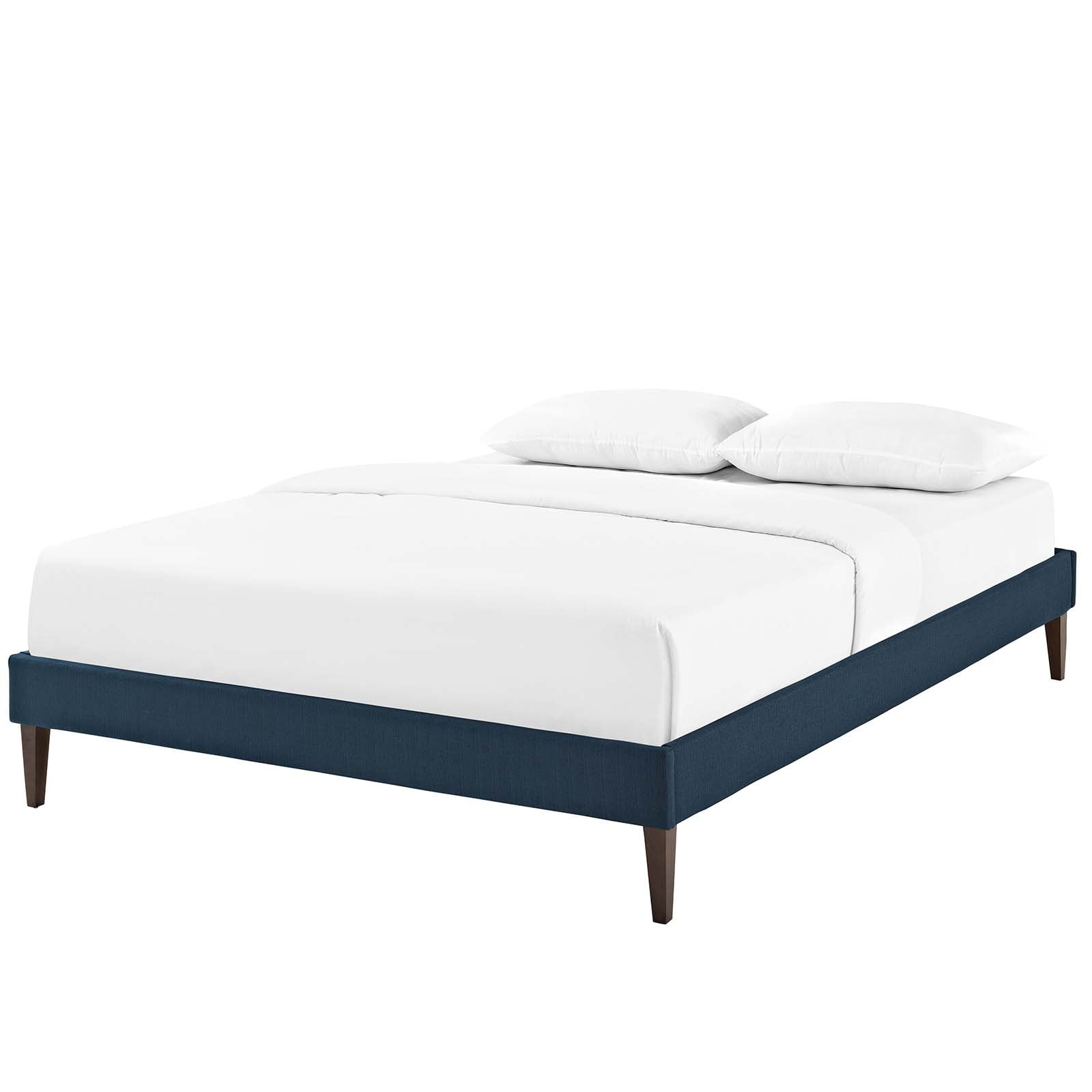 Modern Contemporary Urban Design Bedroom Queen Size Platform Bed Frame