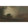 thumbnail image 2 of Alphonse Legros 14x10 Black Ornate Wood Framed Double Matted Museum Art Print Titled: Storm, 2 of 5