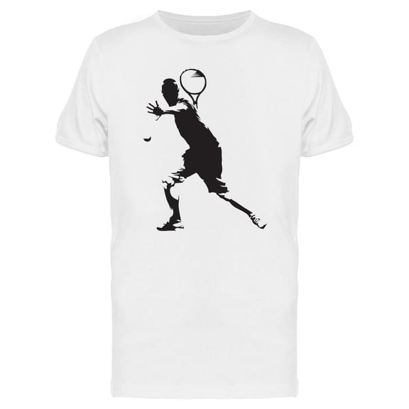 Tennis Player Serving T-Shirt Men -Image by Shutterstock, Male XX-Large