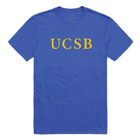 W Republic Apparel 516-112-B02-03 University of California Santa Barbara Mens Institutional Tee, Royal - Large