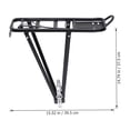 thumbnail image 4 of Bike Rear Rack Mount Aluminum Alloy 1Set 15.52X14.74X5.11In, 4 of 8