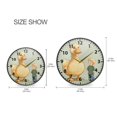 thumbnail image 2 of Oversized Yellow Duck Wall Clock Modern Decor Acrylic Clock Golden Hands 11.9in, 2 of 12