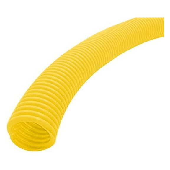 Split Wire Loom Tubing Polyethylene Corrugated Flexible Conduit - 2" Nominal Size - 25 Feet - Yellow 2 Inch - 25 Feet