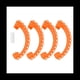 thumbnail image 1 of 4 Piezas Cubierta Protectora de HéLice 360 Grados Resistente una CaíDas Protectora AnticolisióN para Avata Drone Blade Naranja, 1 of 5