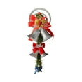 thumbnail image 2 of zhmrfg Christmas Bells Hanging Ornaments 12.2"x5.5" Santa Claus Tree Decoration with Ribbon for Holiday Tree Window Door Table Centerpiece Festive Celebration Decor, 2 of 6