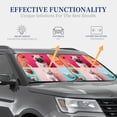 thumbnail image 3 of Kdxio Colorful Dog Cat Collage Print 2-Piece Sun Shade Front Windshield - Foldable Car Front Window Sunshades for Most Sedans SUV Truck, 3 of 5