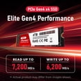 thumbnail image 2 of SSD MMOMENT MG44 4 TB NVMe PCIe 4.0 M.2 2280, 2 of 6