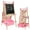 Pink, variant on RLUETIME Adjustable Wooden Kids Art Easel with Magnetic Chalkboard, Paper Roll, and Storage