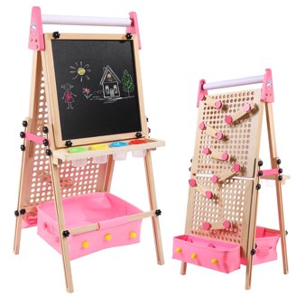 Crayola Quick Flip 2-Sided Art Easel with Magnetic Letters and