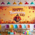 thumbnail image 3 of Festive Design Thanksgiving Banner Autumn Decor Turkey Illustration Harvest Theme for Fall Celebration Thanksgiving Dinner Seasonal Event, 3 of 9