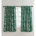 thumbnail image 2 of Plow & Hearth Insulated Floral Damask Short Panel with Rod Pocket, 42"W x 54"L Red, 2 of 2