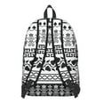 thumbnail image 3 of Nordic Rustic Style Backpack – Abstract Tribal-Inspired School Bookbag with Durable Oxford Material and Anti-theft Features, 3 of 5