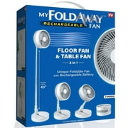 My Foldaway Fan 2in1 Floor and Table Fan  Foldable and Portable Rechargeable Fan Up to 40 in. New