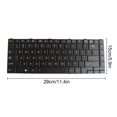 thumbnail image 5 of Tecadores de la oficina Tablero de teclado US EE. UU. QWERTY PC Aparato de entrada Unidad de ensamblaje de la computadora Negro Reemplazo de componentes de la computadora para el satélite Inevent EL006162-00B, 5 of 5