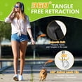 thumbnail image 5 of Mowis Retractable Dog Leash, 16ft Dog Walking Leash for Small Dogs up to 77lbs, Non-Slip Handle - Black, 5 of 7