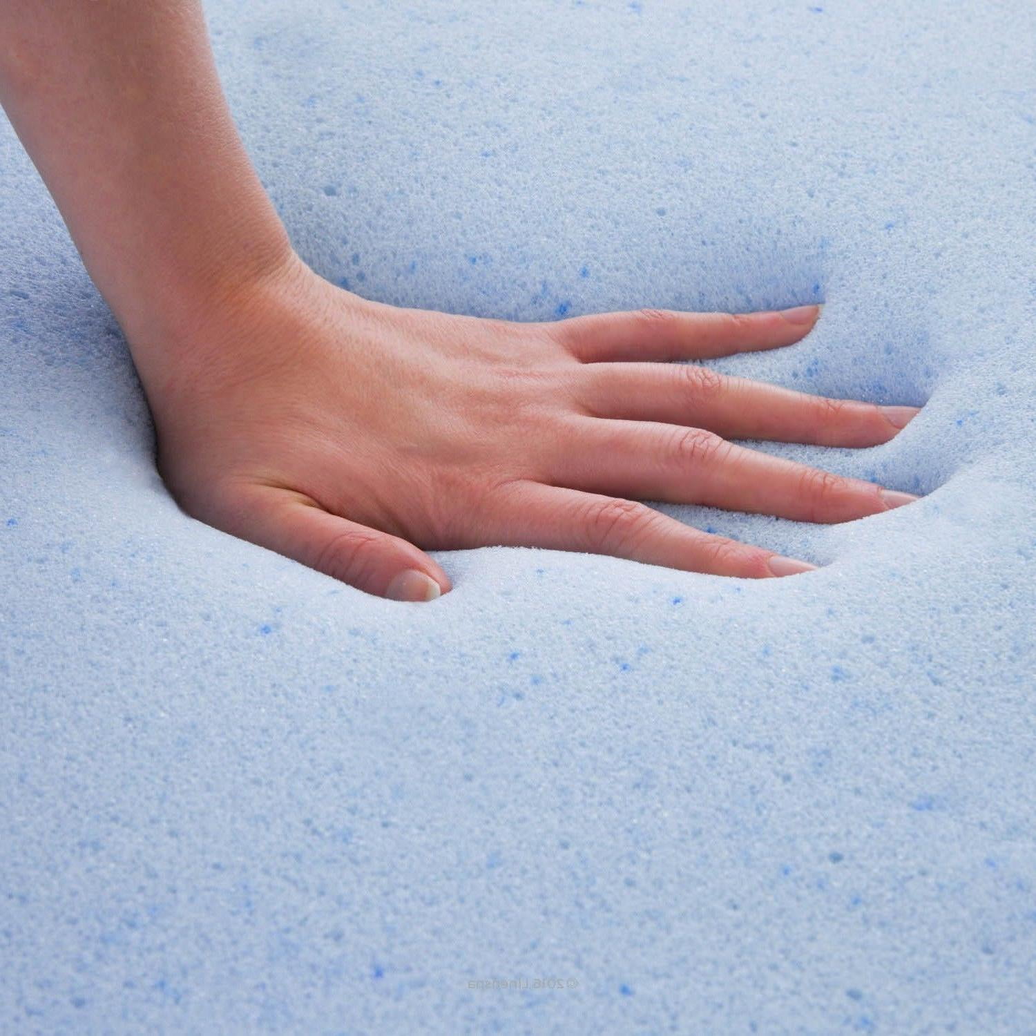 Dogbed4less 55"x47"x4" Cooling Gel Infused Solid Memory Foam Pad for Extra Large Dog