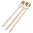 thumbnail image 3 of DIAEDGE 3Pcs Bent Paint Brush Wall Paints Brush Handheld Brush Industrial Paint Brush Wood Handle Paint Brush, 3 of 5