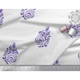thumbnail image 2 of Soimoi Poly Georgette Fabric Leaves,Floral & Paisley Block Print Fabric by Yard 42 Inch Wide, 2 of 3