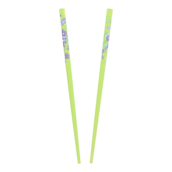 Motique Accessories Set of Wooden Hair Sticks with Flowers Hair Pin Chopsticks, One Size Fits For Adult Females-Green