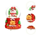 thumbnail image 6 of Sharprepublic Christmas Snow Globes Music Box Birthday Snowman Interior Lighted Snow Globe C, 6 of 8