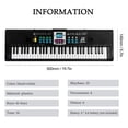 thumbnail image 4 of 61 Keys Electronic Piano Digital Music Electronic Keyboard Musical Instrument Gift with Microphone for Kids Beginners, 4 of 5
