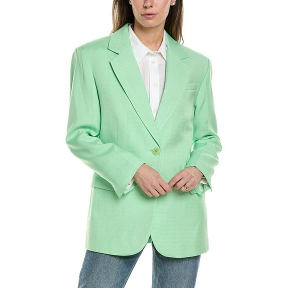 Sandro womens Suit Blazer, 38, Green