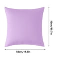 thumbnail image 3 of Outdoor Waterproof Pillow Cover, Modern Solid Color Cushion & Backrest Protector, Weather - Resistant & Easy - Clean Fabric, 19.7" x 19.7", QFL, 3 of 7