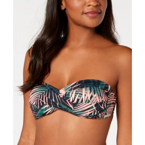 Bar Iii Printed Twist Bandeau Bikini Top, Created for Macy's - Bali Nights