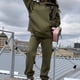 thumbnail image 4 of Conjunto de chándal para mujer, sudadera y pantalón cálidos de invierno, sudadera holgada de manga larga con bolsillo, ideal para deportes, yoga, viajes, compras, uso diario, gris M, 4 of 5