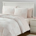 thumbnail image 3 of Full Size Chenille Checkered Bed in a Bag Comforter & Sheet Set, 7-Piece All-Season Bedding Set, 3 of 5