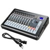 10 Channel Pro Powered Mixer w/ USB Slot DJ Power Mixing 110V-220V 18.9"x13.2"x5.3"