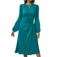 thumbnail image 2 of Vestido midi Happy Sailed Date Night de manga larga para mujer, 2 of 8