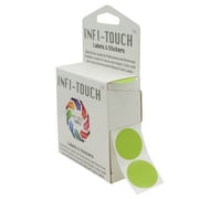 Infi-Touch Labels 1 inch Round Permanent Color-Code Dot Stickers, 1000 per Dispenser Box (Chartreuse)